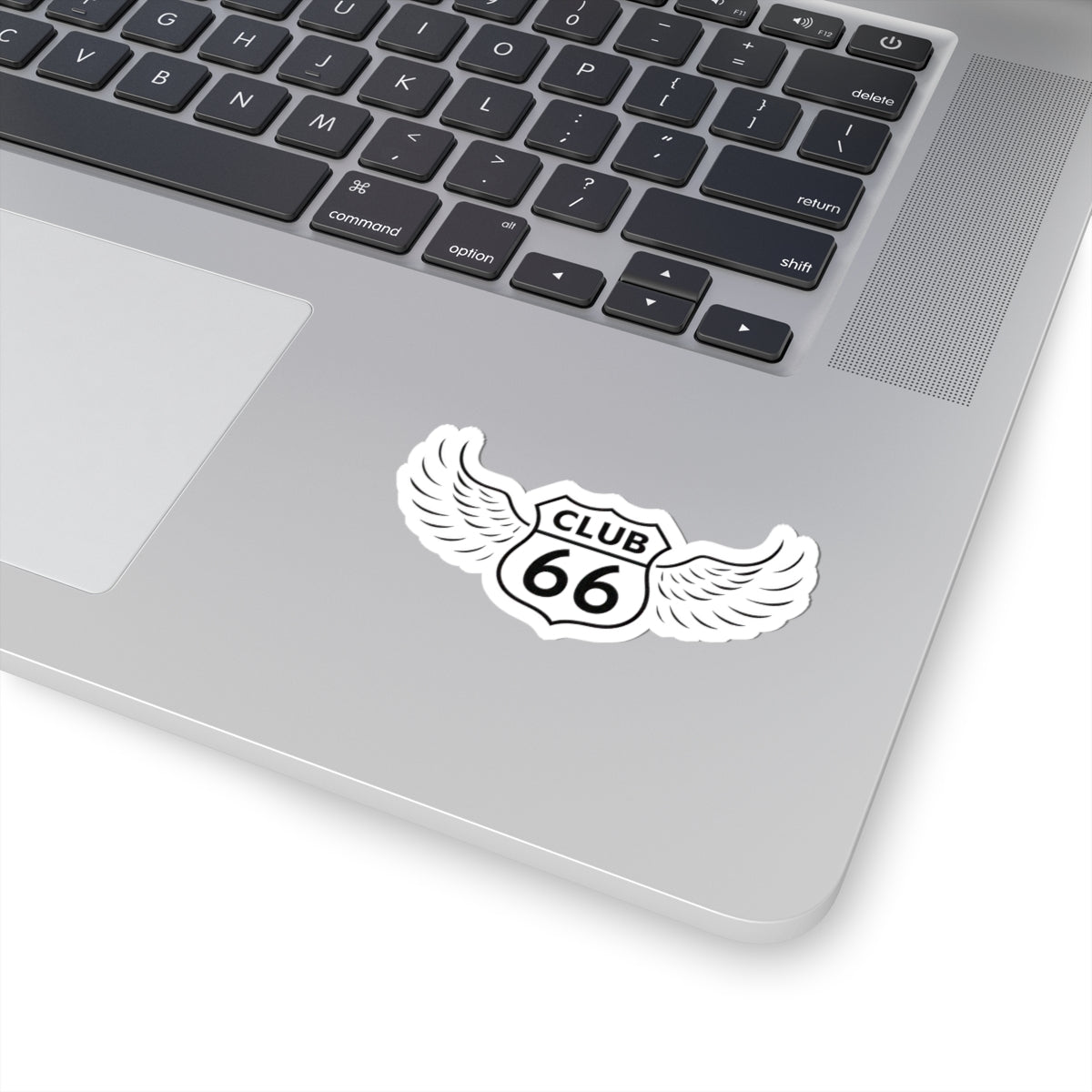 66 Club Logo Sticker White